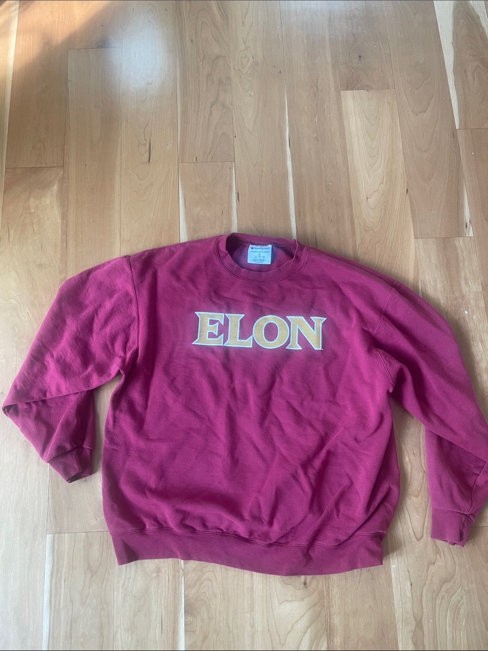 Champion Maroon ELON Crewneck Sweatshirt